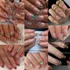 100pcs Luxury Nail Charms Gems Shiny Colorful Nail Art Rhinestones Mix Styles 3D Candy Nail Gems Star Heart Nail Charm Crystals Diamonds Jewelry Rhinestone Nail Art Supplies DIY Nails Crafts