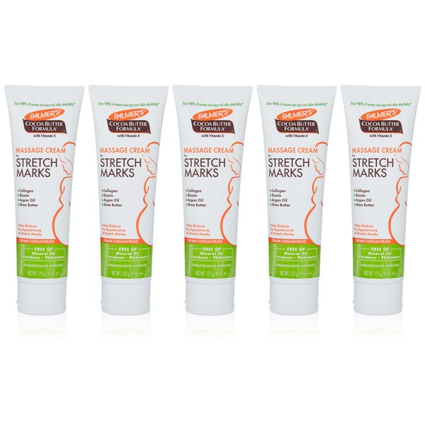 Palmer's Cocoa Butter Formula Massage Cream For Stretch Marks 4.40 oz (Pack of 5)