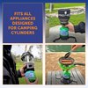 Flame King FK-0.5LB-2 (1/2LB) Refillable Empty Propane Cylinder Tank for Small Propane Lamps, Lanterns and Camp Stoves (2-pack)