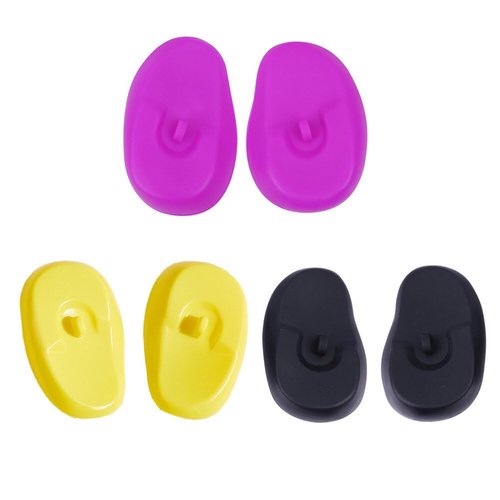 3PCS Silicone Protector Hairdressing Dye Coloring Ear Cover Hair Dye Ear Shield Ear Guard for Home Hairdressing Shop