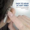 Britzgo BHA-220D Silver Hearing Amplifier, Modern and Fashion Designed Adjustable Tube to Fit Both Ears, Silver/Gray