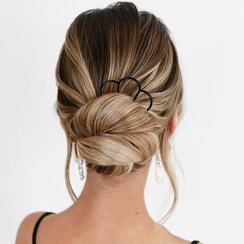 10 Piece Hair Side Combs U Shaped Hair Pins Hair Fork Clip Hair Stick for Updo Bun, Hair Combs for French Hair Bun Hair Accessories