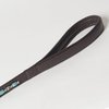 Medium Decorated Genuine Leather Dog Leash – 6 Feet with Beaded Decoration and Padded Handle