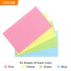 Ruled Index Cards Pastel Colored Index Flash Cards Note Cards for Studying, Home and Office Flashcards, 3 X 5 Inch, 180-Count