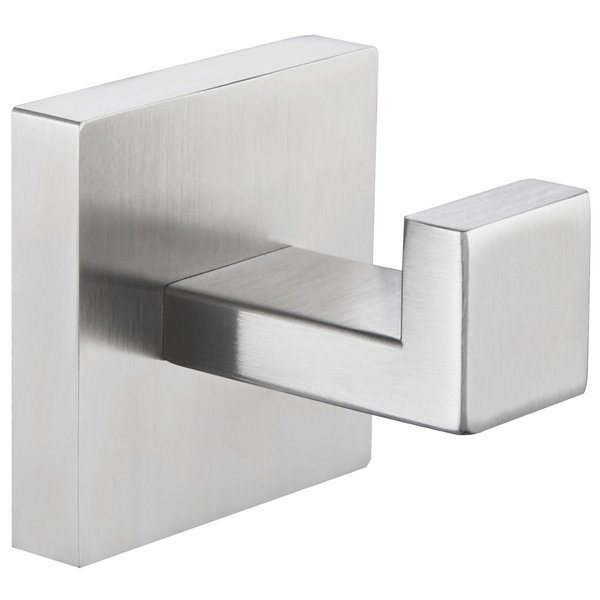 Angle Simple Bathroom Towel Hook Brushed Nickel, SUS304 Stainless Steel Hand Towel Rack, Square Coat Robe Hook, Wall Mount