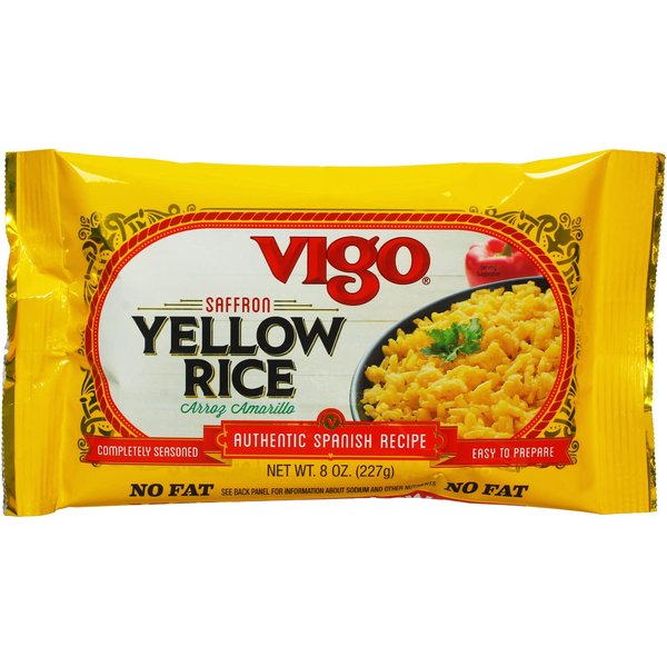 Vigo Authentic Saffron Yellow Rice, Low Fat, 8oz (Yellow Rice, Pack of 1)