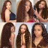 Dark Brown Bundles Human Hair Color #4 Deep Wave Bundles Brazilian Grade 8A Virgin Human Hair 1 Bundle 32 Inch Chocolate Brown Deep Wave Human Hair Bundles No Tangle
