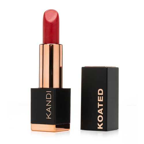 Kandi Koated Satin Lip Color [Firestarter] Soft & Creamy Lipstick Burruss | Rich Colors, Paraben-Free, Cruelty-Free Creme Lipstick | Beauty & Makeup