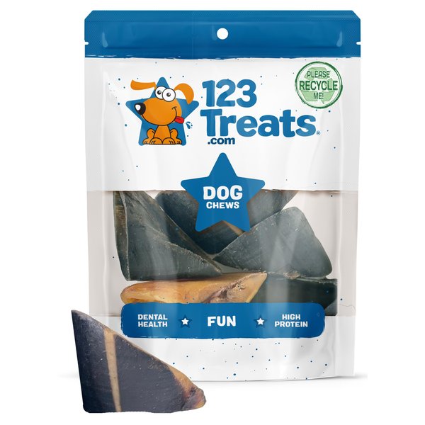 123 Treats | Cow Hooves for Dogs | 100% Natural Long Lasting Hoof Dental Dog Thick Chews, Perfect as Hooves for Dogs to chew. Made from Free Range, Grass Fed Cattle with NO Additives - (10 Count)