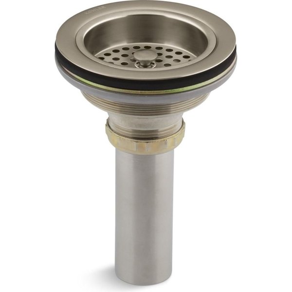 KOHLER K-8801-BV Duostrainer Sink Strainer, Vibrant Brushed Bronze,1.5"
