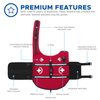 Paws Aboard Dog Life Jacket - Keep Your Canine Safe with a Neoprene Life Vest - Designer Life Jackets - Perfect for Swimming and Boating - Red, Small
