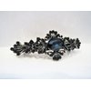 Small blue crystal hair barrette clip bridal clip bridal barrette gothic hair