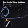 Long Pipe Cleaner Flexible Tube Cleaning Brush Snake Drain Clog Remover Drain Brush Aquarium Water Filter Pipe Air Tube Hose Cleaning Brush Sink Fridge Skinny Pipe Dredging Tool 155CM1