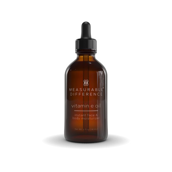 Measurable Difference Vitamin E Oil Instant Face & Body Moisturizer, 4 oz - Soothe, Soften & Revitalize Aging Skin of All Types