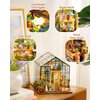 RoWood Miniature House Kit, DIY Miniature Dollhouse Kits for Adults, Mayberry Street Miniatures, Crafts for Adults Teens Kids, Gifts on Birthday Christmas - Cathy's Flower House