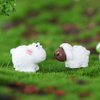 MAOMIA 20 Pcs Miniature Fairy Garden Herd of Sheep Resin Figurine Craft Plant Pot Fairy Garden Landscape Decor Ornament