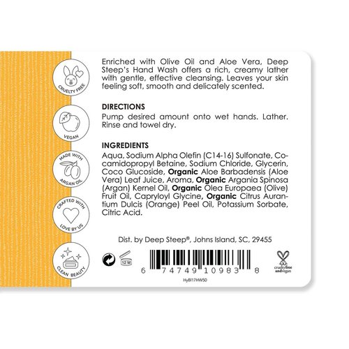 Deep Steep Liquid Hand Wash, 17.6 oz (Honey Blossom)