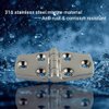 Ayunwei 3’’ x 1.5’’ Boat Hinge 316 Stainless Steel Boat Hatch Hinges Marine Grade Door Hinges for Boats, Cabinet, Hatch, RVs of 2 pcs