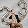Silver 2 Balloon, Number Balloonss 40 Inch, 2nd Balloon Number Birthday Decorations, Two Second Birthday Party Supplies, Number 2 Balloon