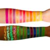 DE'LANCI Neon Eyeshadow Palette Glow in the Dark, Aurora Glow Eyeshadow Pallets Stage, Halloween Christmas Makeup Kit UV Glow Blacklight Matte and Glitter Fluorescent Eye Shadows Highly Pigment