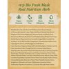 RE:P BIO FRESH MASK with REAL Nutrition HERBS 4.58 Fl Oz (130g) - 100% Vegan, Cruelty-free - Natural nourishing peel off mask with Real Peppermint + Real Rosemary – Korean Skin Care