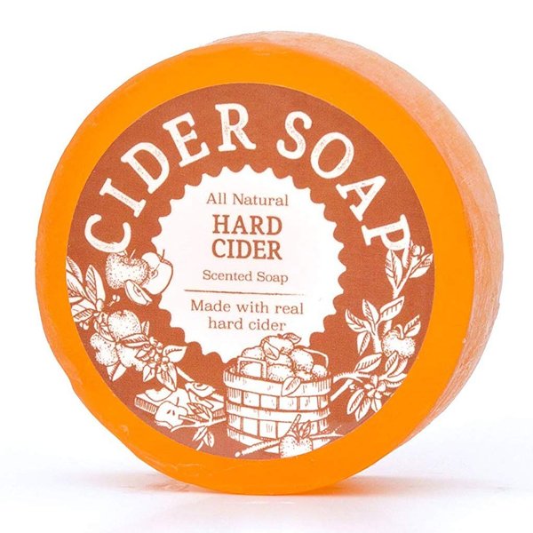 Cider Soap (Hard Cider) - All Natural + Made in USA - Actually Smells Good! Great For Beer Lovers