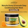 SOF N' FREE Manuka Honey & Avocado Deep Conditioning Hair Mask for Curly Hair, Moisturizing and Shine Enhancing Hair Treatment - 11 fl oz