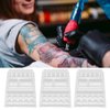 25pcs Tattoo Cup Holder Tattoo Ink Tray, Disposable Tattoo Ink Cup Tray, Tattoo Color Palette Tattoo Accessories Holder, Tattoo Pigment Ink Cup Holder Stand Kit
