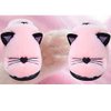 Anddyam Kids Family Cute Cat Household Anti-Slip Indoor Slippers for Girls and Boys (Big Kid (9-12 Years), Pink)