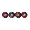 Teak Tuning Apex 61D Urethane Fingerboard Wheels - Slim Bowl Shaped, 7.5mm Diameter - ABEC-9 Stealth Bearings - Made in The USA - Tie Dye Swirl Colorway
