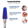 Depvko Tornado Nail Drill Bits, 3/32'' Carbide Drill Bits for Nails, Professional Advanced Safety Efile Bits for Acrylic Nail, Fast Remove for Manicure Pedicure Cuticle Gel Polishing(Fine, Purple)