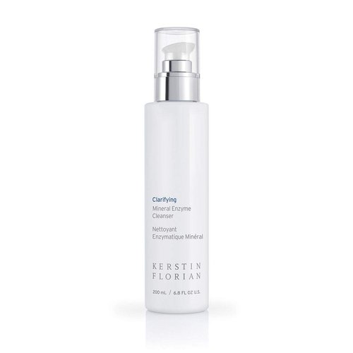 Kerstin Florian Clarifying Mineral Enzyme Cleanser, Gentle Face Wash for All Skin Types, Hydrating Body Wash for Morning or Night (6.8 fl oz)