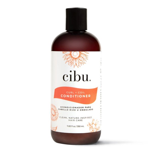 CIBU Curl + Coil Shampoo and Conditioner Cleanses, Hydrates, Revitalizes, Detangles & Preserves Natural Curl + Coil for Frizz-Free Smooth Manageable Hair (Conditioner, 350ml)