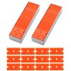 FOSHIO Plastic Razor Blades 200PCS Double Edged 1.5 Inch Suit for Razor Blade Scraper, Plastic Scraper with Plastic Blades for Remove Decals Stickers Adhesive Label and Glass Clean, Orange