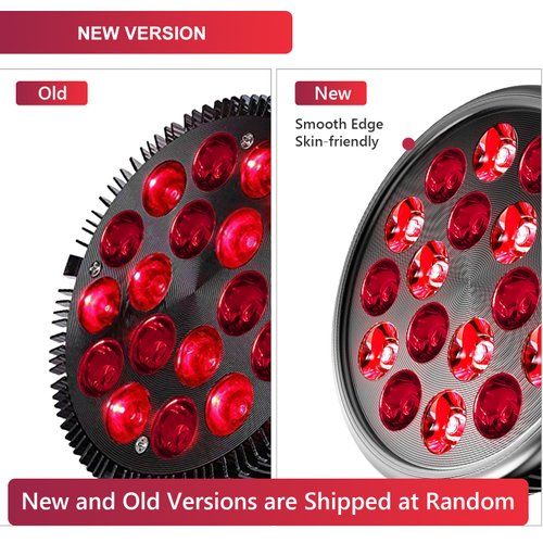 Wolezek Red Light Therapy Lamp with Lamp Holder, 660nm Red and 850nm Near Infrared Combo Wavelength LED Red Light Bulb, Red Light Therapy Device for Face and Body, Aluminium Shell, E27/E26 Standard