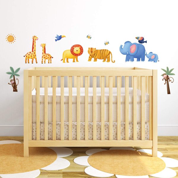 RoomMates Jungle Adventure Peel and Stick Wall Decals