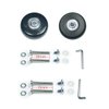 F-ber Luggage Suitcase Wheels Replacement Kit 64mm x 18mm with ABEC 608zz Inline Outdoor Skate Replacement Wheels, One Set of (2) Wheels (OD:64 W:18 ID:6 Axles:30 & 35mm)