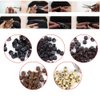 Hair Tinsel Beads Silicone Beads For Hair Extensions 5 Bottle/Set 500 Pcs Silicone Micro Link Rings 5Mm Lined Beads For Hair Extensions Tool