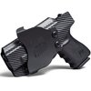 Rounded by Concealment Express OWB Paddle KYDEX Holster fits Springfield XD 4" FS SVC Model | Right | Carbon Fiber Black