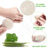 36 Pieces Exfoliating Loofah Sponge Pad Facial Body Scrubber Natural Bath Shower Luffa Brush Close Skin Egyptian Handheld Pad Manual Face Cleanser and Massager for Men Women Shower Bath Spa