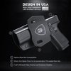 OWB Kydex Holster Optics Cut: Compatible with Glock 17 Gen 3-5 & G22/31 Gen 3-4 Pistol, Outside Waistband 1.75 Inch Paddle G17 Holster Open Carry, Posi-Click Retention, Right Hand