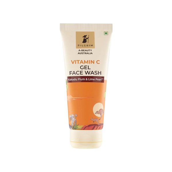 Pilgrim Australian Vitamin C Gel Face Wash for skin with Kakadu Plum & Lime Pearl | Women & Men | 100 ml