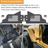 Front Foot Pegs Rest Pedal Exterior Door Hinge For Jeep Wrangler 2007-2023 JK JKU JL JLU Sports Sahara Freedom Rubicon Unlimited Gladiator JT 2-Door 4-Door US Flag Metal Black (2PCS)