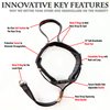 Dog Headcollar for Large Dogs (L), No-Pull Dog Collar for Large Dog. This No-Pull Dog Headcollar Does not harm or Hurt Your Dog and Works Better Than Under Head Pull Collar; Dog Headcollar No Pull