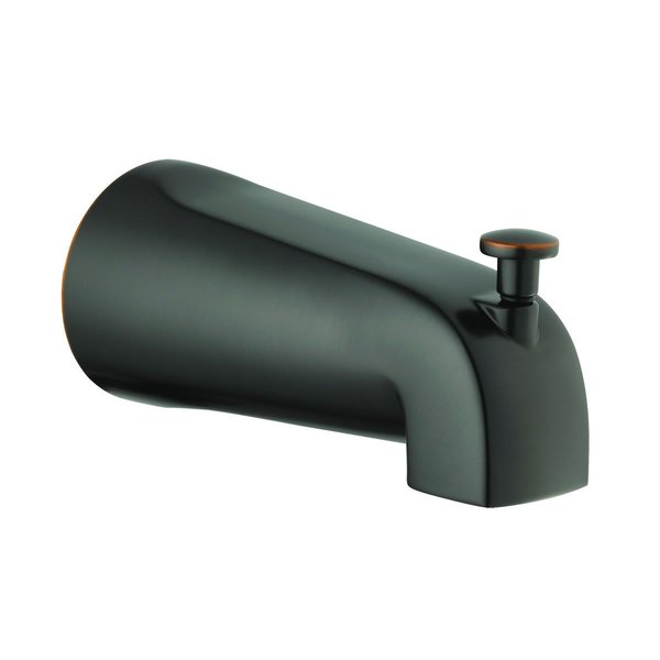 Design House Tub Diverter Spout in Oil Rubbed Bronze, 3-7"