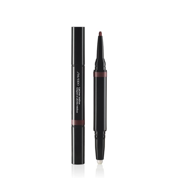 Shiseido LipLiner InkDuo (Prime + Line), Espresso 12 - Primes & Shades Lips for Long-Lasting, 8-Hour Wear - Minimizes the Look of Fine Lines & Unevenness - Non-Drying Formula