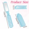Travel Brush for Hair, Mini Purse Brush with Mirror Foldable Detangler Brush Portable Pocket Size Untangle Brush Collapsible Hair Comb for Women Hair Blow Drying, Smoothing, Detangling, Restore Shine