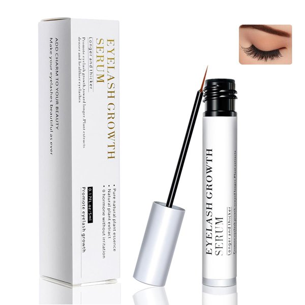 Eyelash Growth Serum, Eyelash Serum, Natural Eyelash Serum, Longer, Thicker and Stronger, Eyelash Extension Serum, Protect and Strengthen Eyelashes (5ML)