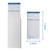 JIAN BOLAND Thermal Time Cards 50pcs,Monthly, 2-Sided,7.3×3.3inches Weekly Employee Time Sheet for Thermal Punch Clock