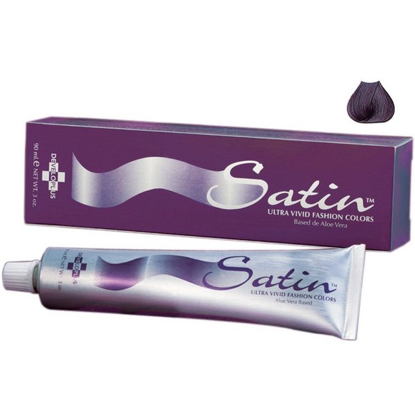 Satin Violet Black Hair Color - 1V